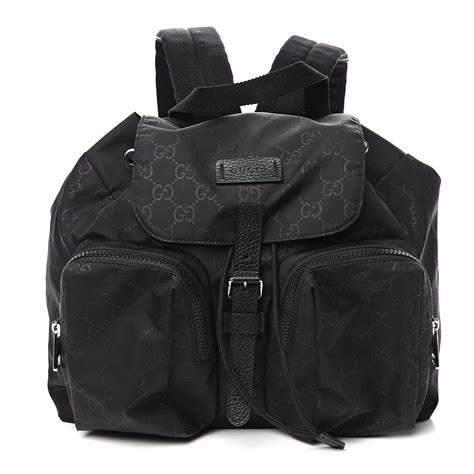 gucci backpack nylon black|More.